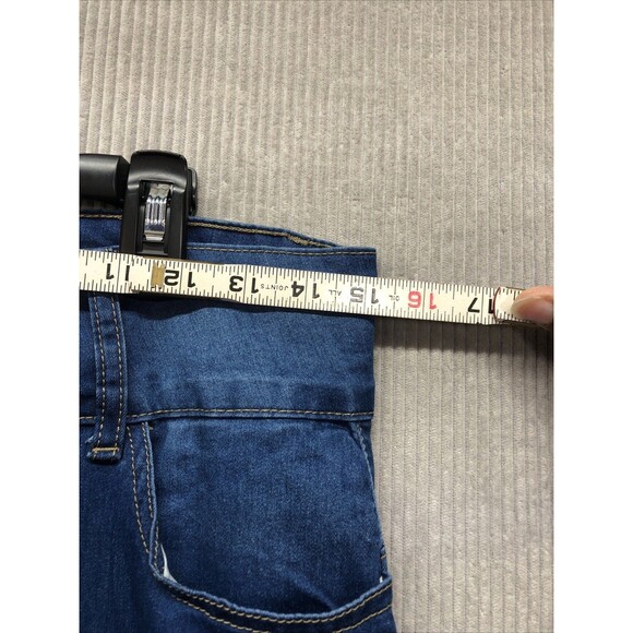 VIP Juniors Jeggings Size 13/31 Distressed Zip Triple Button Closure - Picture 8 of 16